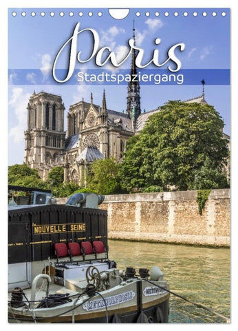 PARIS Stadtspaziergang (Wandkalender 2027 DIN A4 hoch), CALVENDO Monatskalender