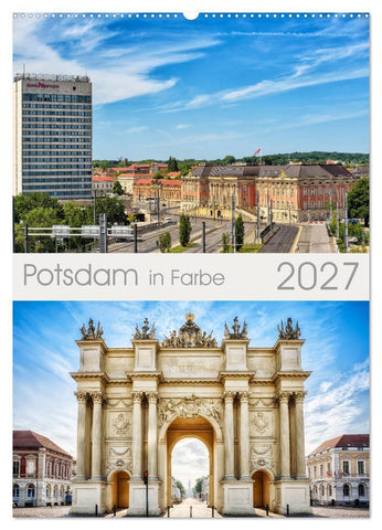 Potsdam in Farbe (Wandkalender 2027 DIN A2 hoch), CALVENDO Monatskalender