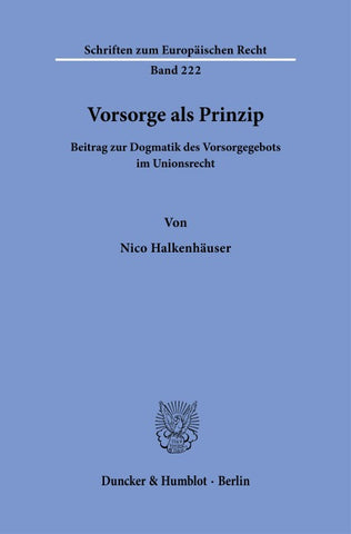 Vorsorge als Prinzip