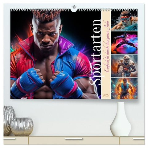 Sportarten (hochwertiger Premium Wandkalender 2027 DIN A2 quer), Kunstdruck in Hochglanz