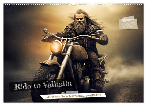 Ride to Valhalla (Wandkalender 2027 DIN A2 quer), CALVENDO Monatskalender