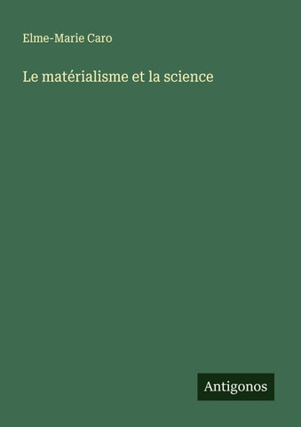 Le matérialisme et la science