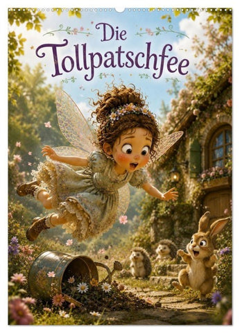 Die Tollpatschfee (Wandkalender 2027 DIN A2 hoch), CALVENDO Monatskalender
