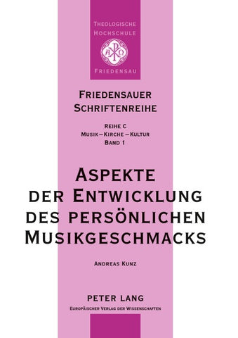 Aspekte der Entwicklung des persönlichen Musikgeschmacks