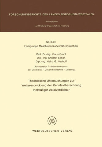Theoretische Untersuchungen zur Weiterentwicklung der Kennfeldberechnung vielstufiger Axialverdichter
