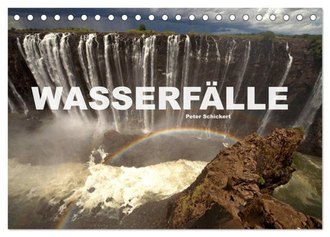Wasserfälle (Tischkalender 2027 DIN A5 quer), CALVENDO Monatskalender
