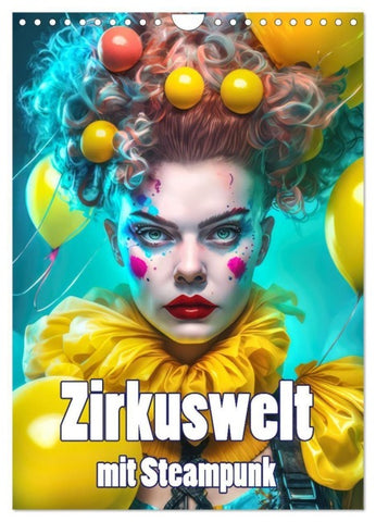Zirkuswelt mit Steampunk (Wandkalender 2027 DIN A4 hoch), CALVENDO Monatskalender