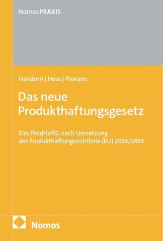 Das neue Produkthaftungsgesetz