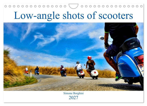 Low-angle shots of scooters (Wall Calendar 2027 DIN A4 landscape), CALVENDO 12 Month Wall Calendar