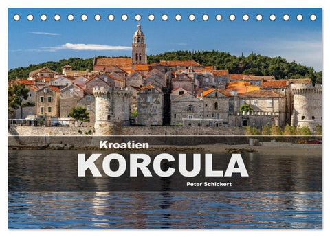 Kroatien - Korcula (Tischkalender 2027 DIN A5 quer), CALVENDO Monatskalender