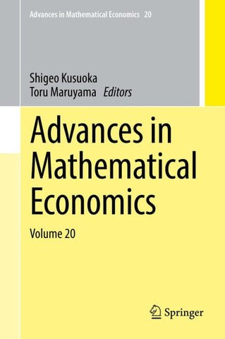 Advances in Mathematical Economics Volume 20