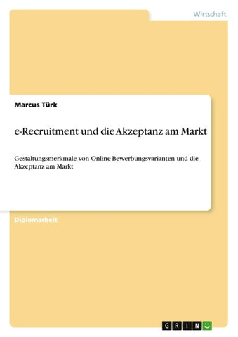 e-Recruitment und die Akzeptanz am Markt