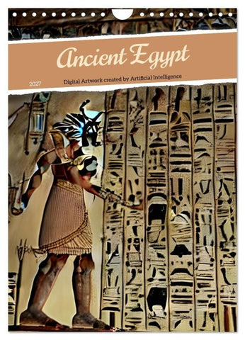 Ancient Egypt - Digital Artwork created by Artificial Intelligence (Wall Calendar 2027 DIN A4 portrait), CALVENDO 12 Month Wall Calendar