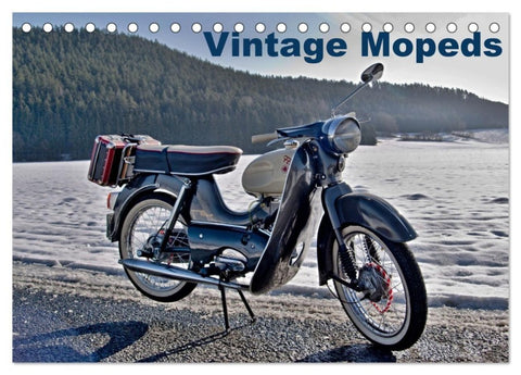 Vintage Mopeds (Tischkalender 2027 DIN A5 quer), CALVENDO Monatskalender