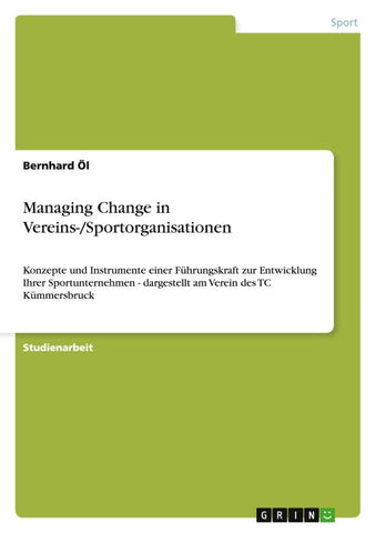 Managing Change in Vereins-/Sportorganisationen