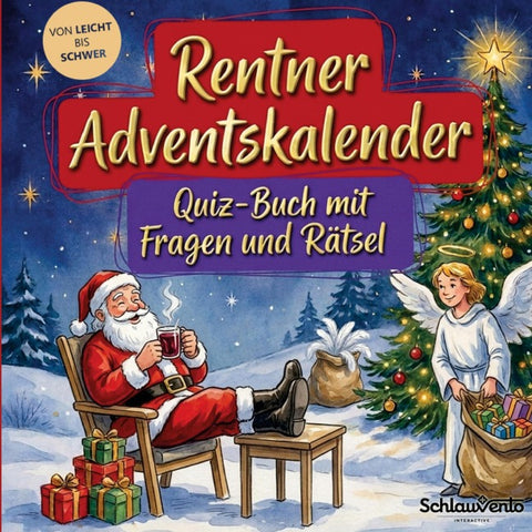 Rentner-Adventskalender: Quiz-Buch mit Fragen und Rätsel