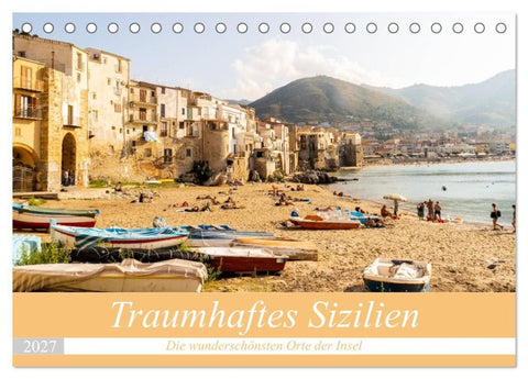 Traumhaftes Sizilien (Tischkalender 2027 DIN A5 quer), CALVENDO Monatskalender