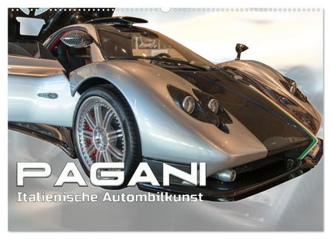 Pagani italienische Automobilkunst (Wandkalender 2027 DIN A2 quer), CALVENDO Monatskalender