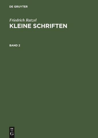 Kleine Schriften. Band 2