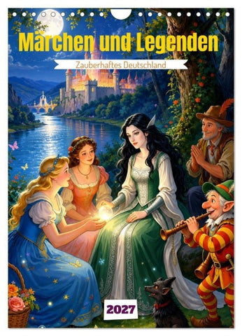 Märchen und Legenden (Wandkalender 2027 DIN A4 hoch), CALVENDO Monatskalender