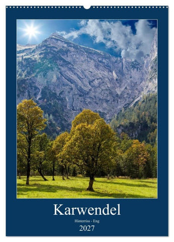Karwendel - Hinterriss-Eng (Wandkalender 2027 DIN A2 hoch), CALVENDO Monatskalender