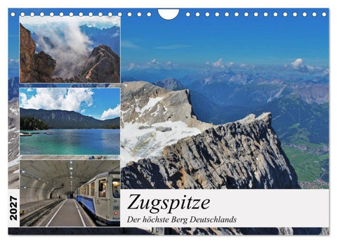 Zugspitze - Der höchste Berg Deutschlands (Wandkalender 2027 DIN A4 quer), CALVENDO Monatskalender