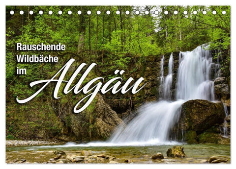 Rauschende Wildbäche im Allgäu (Tischkalender 2027 DIN A5 quer), CALVENDO Monatskalender