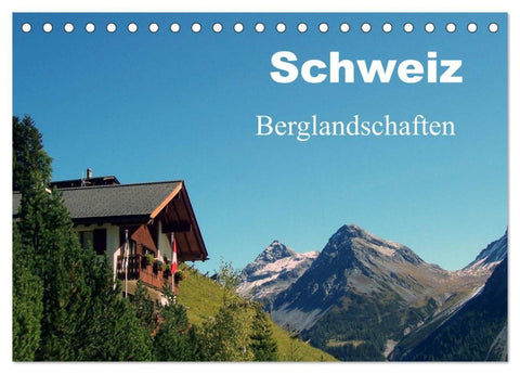 Schweiz - Berglandschaften (Tischkalender 2027 DIN A5 quer), CALVENDO Monatskalender