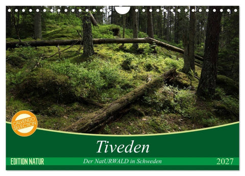 Tiveden, der NatURWALD in Schweden (Wandkalender 2027 DIN A4 quer), CALVENDO Monatskalender
