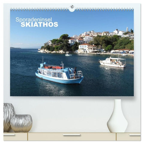 Sporadeninsel Skiathos (hochwertiger Premium Wandkalender 2027 DIN A2 quer), Kunstdruck in Hochglanz