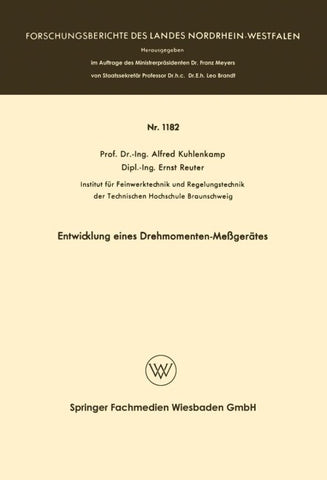 Entwicklung eines Drehmomenten-Meßgerätes