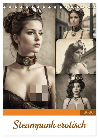 Steampunk erotisch (Tischkalender 2026 DIN A5 hoch), CALVENDO Monatskalender