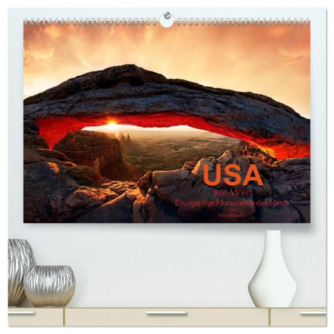 USA Süd-West (hochwertiger Premium Wandkalender 2027 DIN A2 quer), Kunstdruck in Hochglanz
