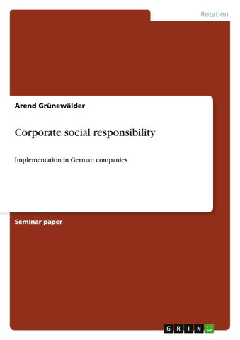 Corporate social responsibility