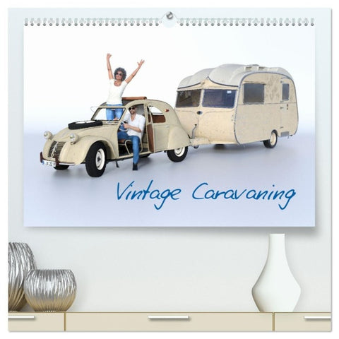 Vintage Caravaning (hochwertiger Premium Wandkalender 2027 DIN A2 quer), Kunstdruck in Hochglanz