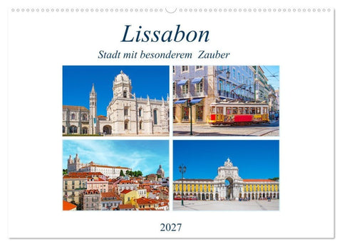 Lissabon - Stadt mit besonderem Zauber (Wandkalender 2027 DIN A2 quer), CALVENDO Monatskalender