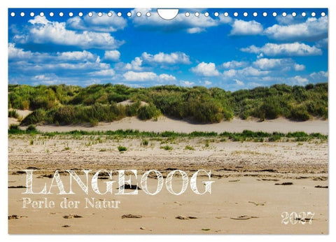 Langeoog - Perle der Natur (Wandkalender 2027 DIN A4 quer), CALVENDO Monatskalender