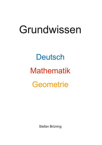 Grundwissen Deutsch, Mathematik, Geometrie