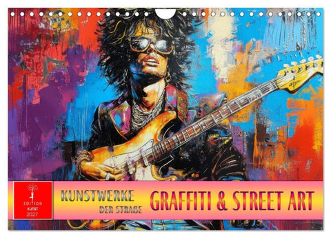 Graffiti & Street Art - Kunstwerke der Straße (Wandkalender 2027 DIN A4 quer), CALVENDO Monatskalender