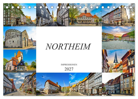 Northeim Impressionen (Tischkalender 2027 DIN A5 quer), CALVENDO Monatskalender