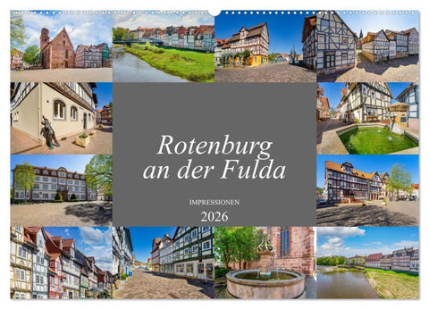 Rotenburg an der Fulda Impressionen (Wandkalender 2026 DIN A2 quer), CALVENDO Monatskalender