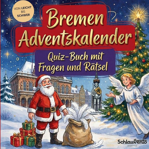 Bremen-Adventskalender: Quiz-Buch mit Fragen und Rätsel