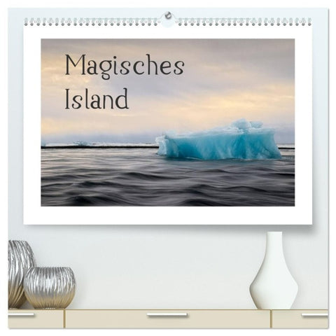 Magisches Island (hochwertiger Premium Wandkalender 2027 DIN A2 quer), Kunstdruck in Hochglanz