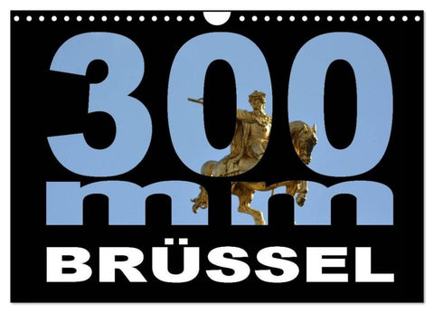 300mm - Brüssel (Wandkalender 2027 DIN A4 quer), CALVENDO Monatskalender