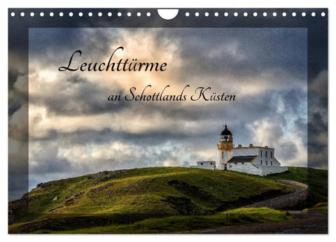 Leuchttürme an Schottlands Küsten (Wandkalender 2026 DIN A4 quer), CALVENDO Monatskalender