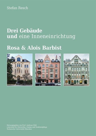 Drei Gebäude und eine Inneneinrichtung