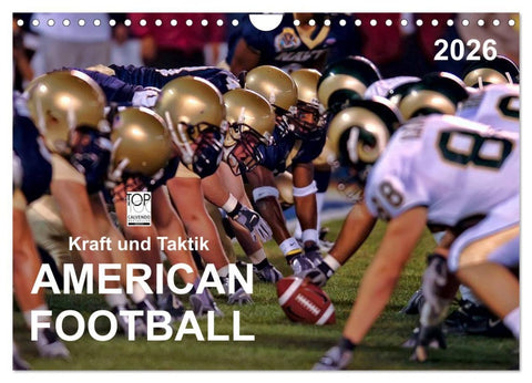Kraft und Taktik - American Football (Wandkalender 2026 DIN A4 quer), CALVENDO Monatskalender