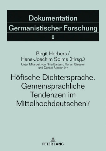 Höfische Dichtersprache. Gemeinsprachliche Tendenzen im Mittelhochdeutschen?