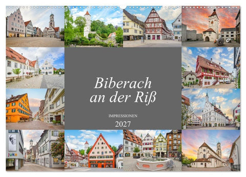 Biberach an der Riß Impressionen (Wandkalender 2027 DIN A2 quer), CALVENDO Monatskalender