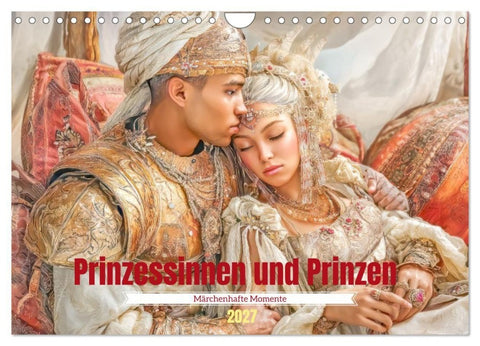 Prinzessinnen und Prinzen - Märchenhafte Momente (Wandkalender 2027 DIN A4 quer), CALVENDO Monatskalender